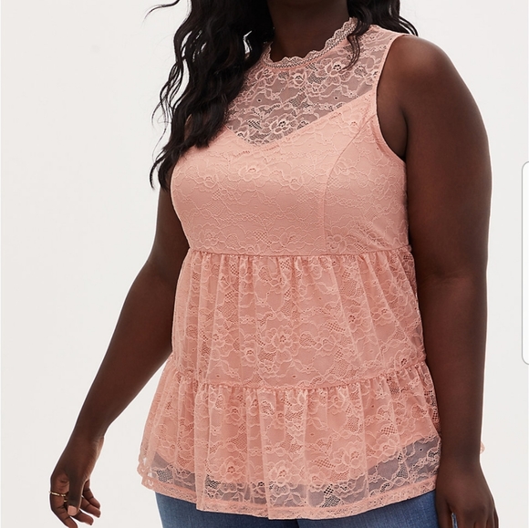 Torrid Lace Tiered Top - Picture 2 of 6